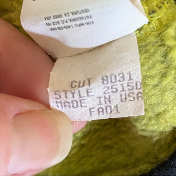 Vintage Patagonia Fleece Full Zip Fleece Vest Green Made In USA Men’s M Outdoors - Picture 6 of 9